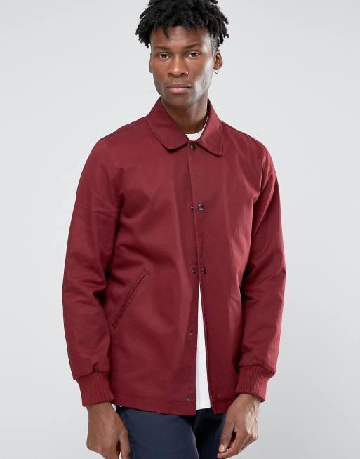 Coach shop jacket maroon