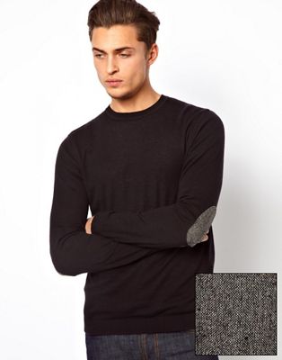 sweater with elbow patch