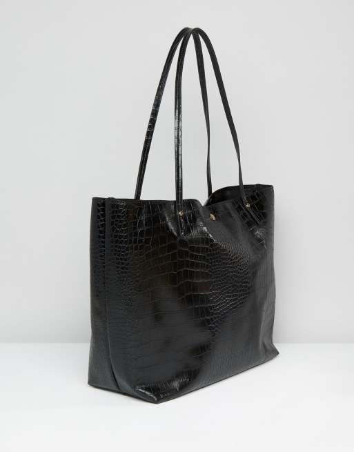 Asos design croc bonded shopper bag new arrivals