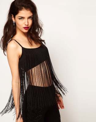 asos fringe top