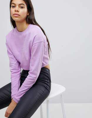 asos cropped sweatshirt