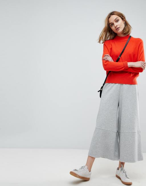 The Wide Leg Cropped Sweatpants