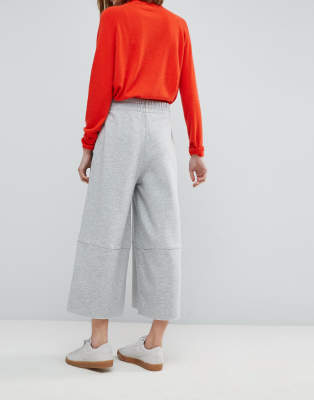 cropped wide leg joggers