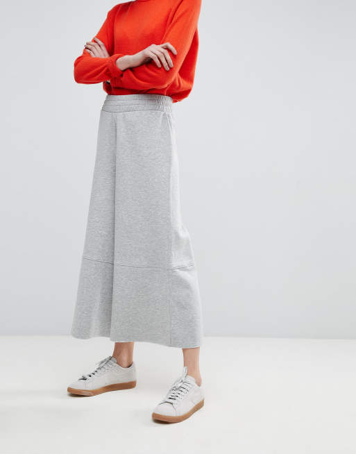 Cropped wide best sale leg sweatpants