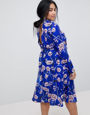 asos high neck midi dress