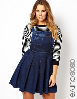 fit and flare pinafore dress