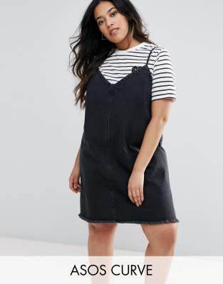 asos curve denim dress