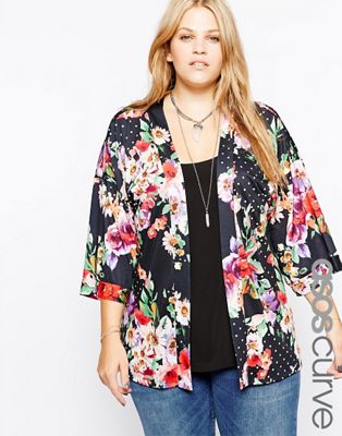 asos curve kimono