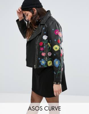 leather jacket curve