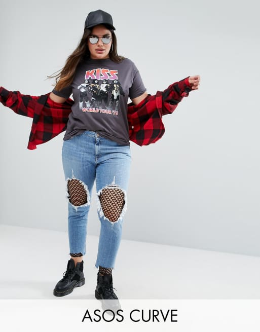 ASOS CURVE – Grobmaschige Netzstoff-Leggings