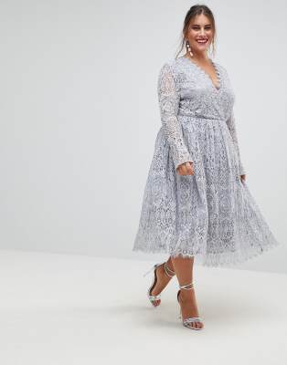 asos grey prom dress