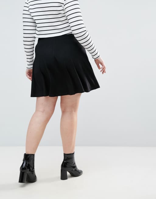 Asos plus hotsell size skater skirt