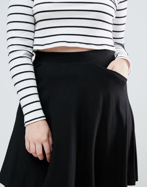 Asos plus size skater cheap skirt