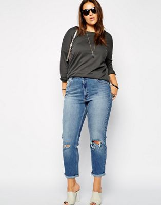 asos curve mom jeans