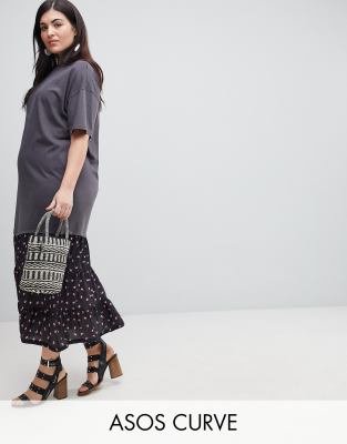 maxi dress with t shirt