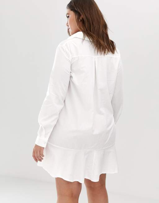 Asos peplum shop shirt dress