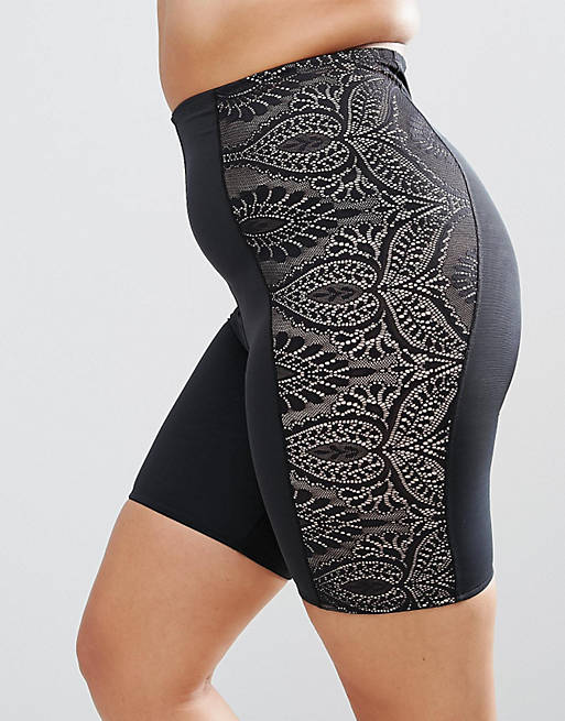 ASOS CURVE SHAPEWEAR New Improved Fit Control Lace Shorts