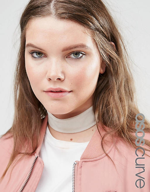 ASOS CURVE Wide Jersey Choker Necklace