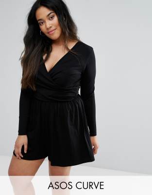 asos curve romper