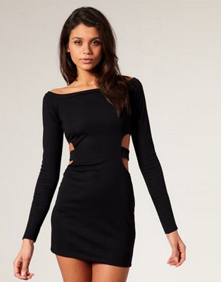 side cut out bodycon dress