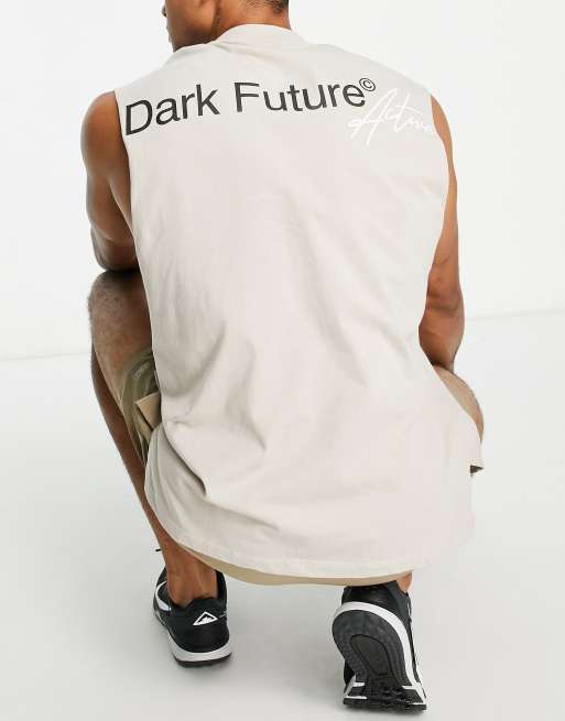 ASOS Dark Future Active Ärmeloses OversizeSportShirt mit
