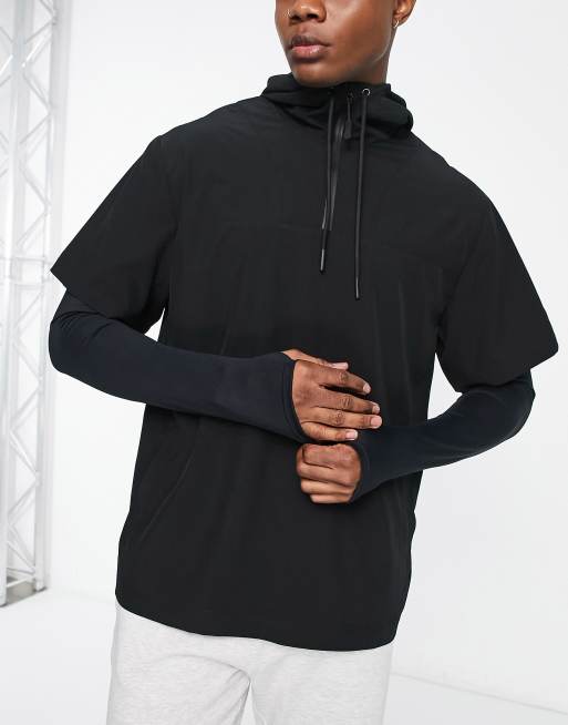 ASOS Dark Future - Active - Hardloopjack met print op de achterkant