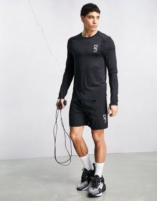 ASOS Dark Future Active ASOS Dark Future Active training long sleeve t-shirt in black