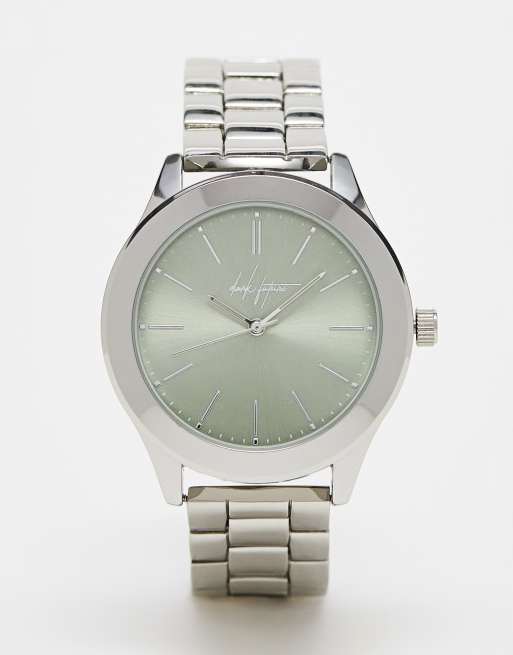 Asos silver watch sale