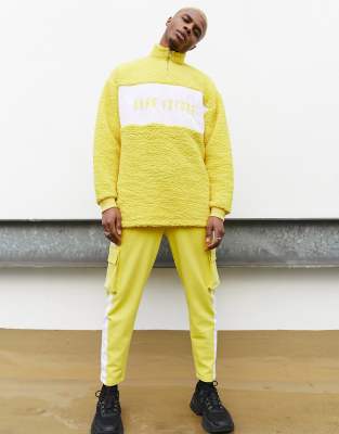 borg half zip sweatshirt