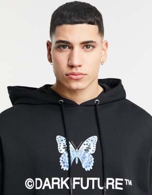 hoodie with butterfly logo