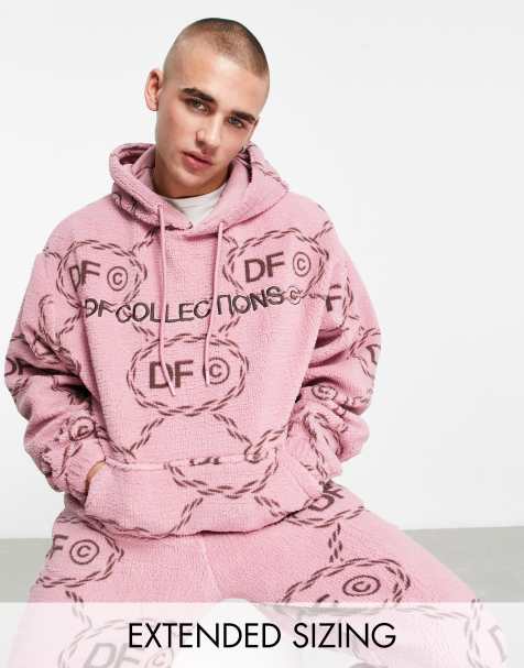 Mens pink hot sale hoodie outfit