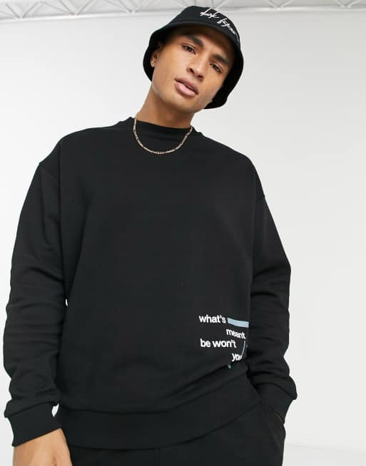 Asos on sale black sweatshirt