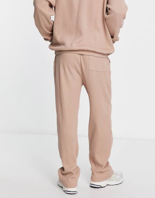 Asos waffle joggers sale