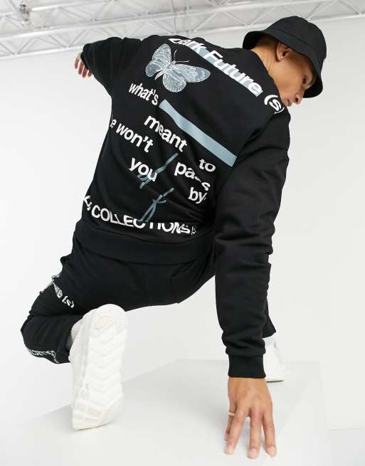 ASOS – Dark Future – Oversize-Kombiteil mit Wellness-Print, 2 von 3