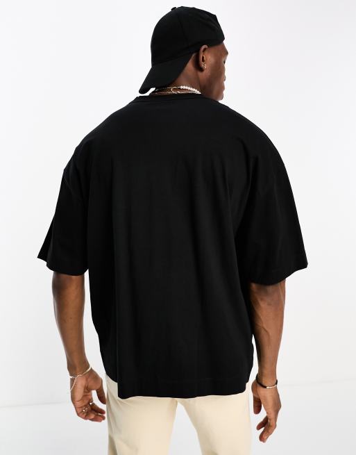 ASOS Dark Future – Oversize-T-Shirt in Schwarz mit Graffiti-Print vorne, 2 von 4