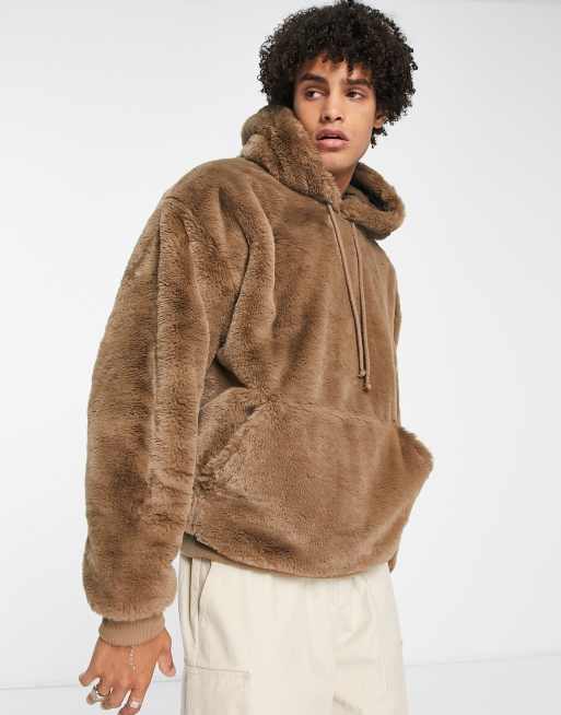 Brown sales furry hoodie