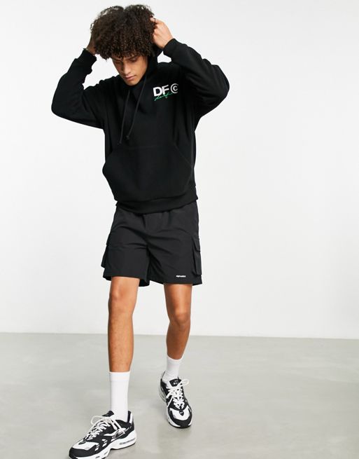 ASOS Dark Future oversized hoodie in polar fleece with large back