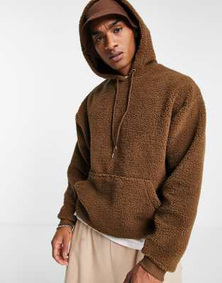brown hoodie asos