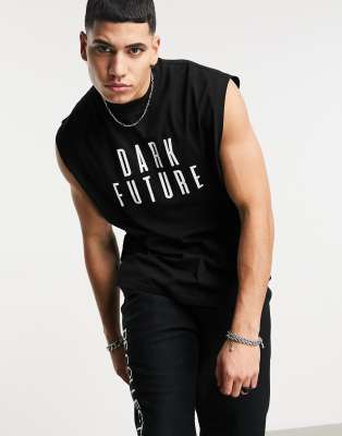 future dark asos oversized singlet