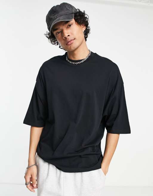 ASOS Dark Future - Oversized T-shirt med grafisk print på ryggen i sort, 2 af 4