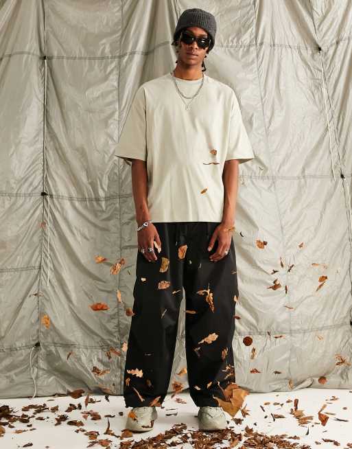 ASOS Dark Future oversized t-shirt with graffiti graphic large