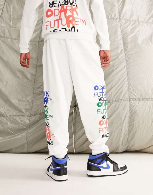 ASOS DESIGN jogger with graphics and reflective print