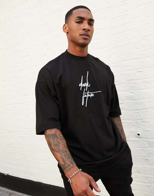 ASOS – Dark Future – Schweres Oversize-T-Shirt mit Dark Future-Logo, 3 von 4
