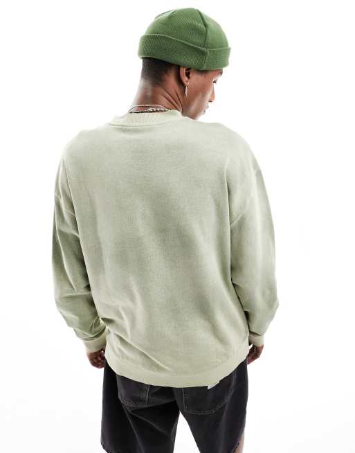 ASOS Dark Future - Sweat à capuche oversize à imprimé - Gris délavé, 4 de 4