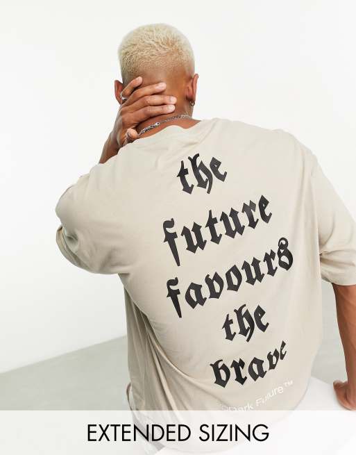 Asos Dark Future T Shirt Densemble Oversize Avec Imprimé Gothique Au