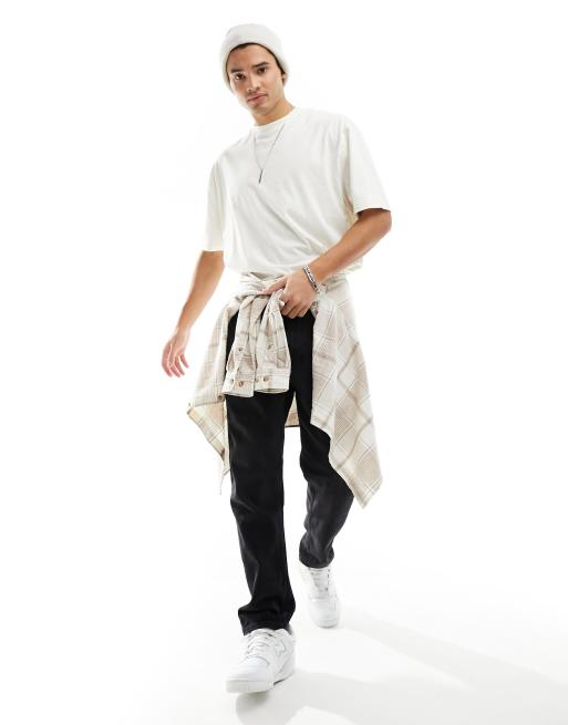ASOS Dark Future - T-shirt oversize beige con stampa di farfalla sul retro, 4 di 4