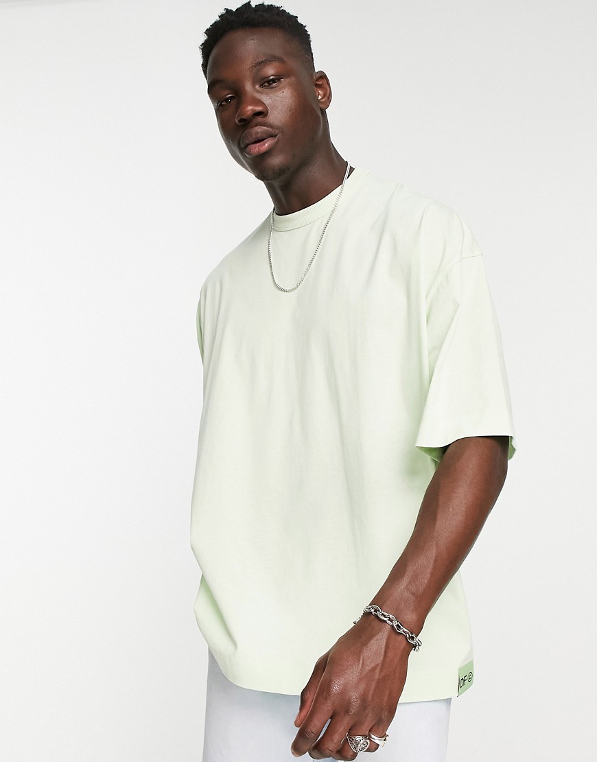 T-shirt super oversize verde chiaro con stampa del logo - ASOS DESIGN T-shirt donna  - immagine2
