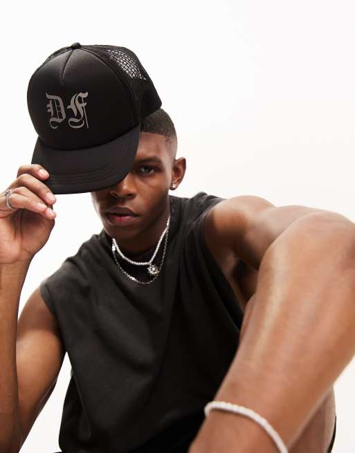 ASOS Dark Future – Trucker-Kappe in Schwarz