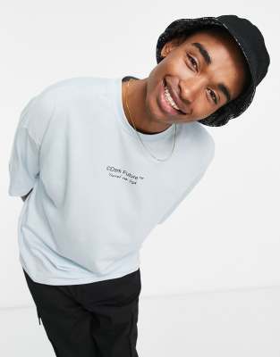 Dark Future x Vincent Van Gogh - T-shirt oversize blu con stampa grande sul retro - ASOS DESIGN T-shirt donna  - immagine2