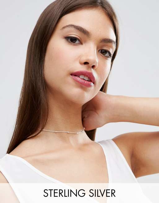 ASOS - Dash - Girocollo in argento sterling con sfere